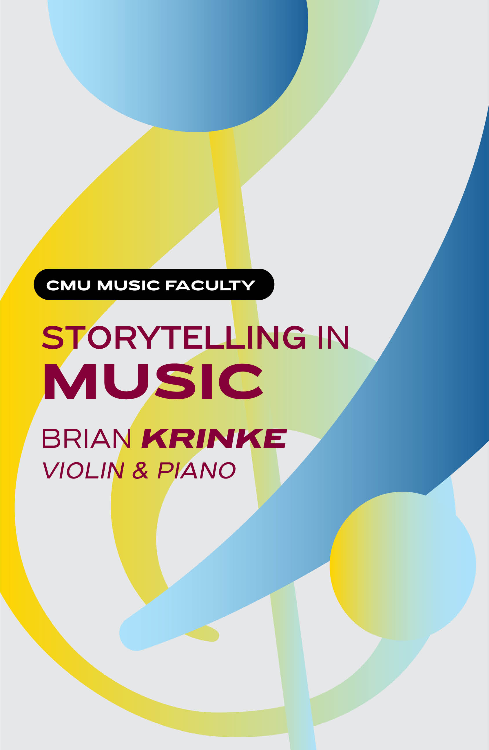 Storytelling in Music: Faculty Brian Krinke, violin and piano   poster image