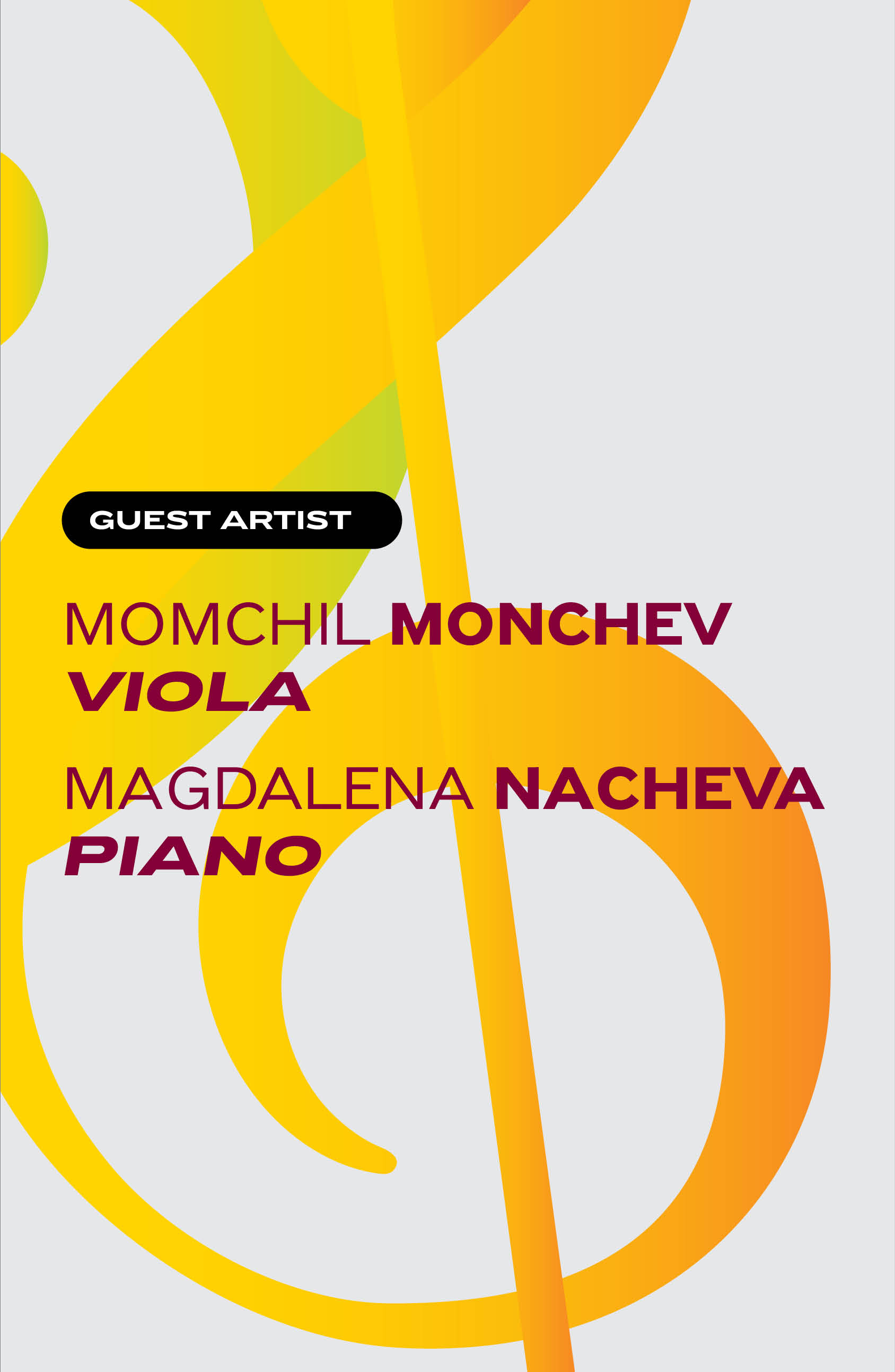 Guest Artist Momchil Monchev, viola and Magdalena Nacheva, piano  poster image